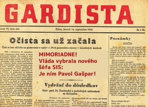 Gardista Gaspar ( deja vu?)