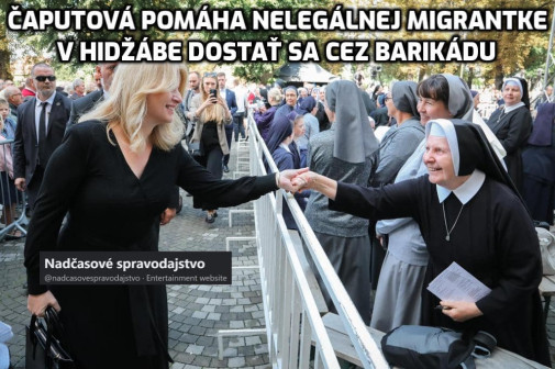 Caputova prehadzuje migrantku ces plot na zlovensku stranu!