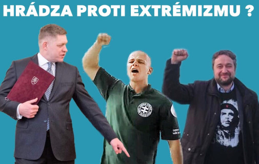 hradza postavena extremistom (extremistami)
