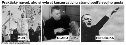konzerva si  vyberie