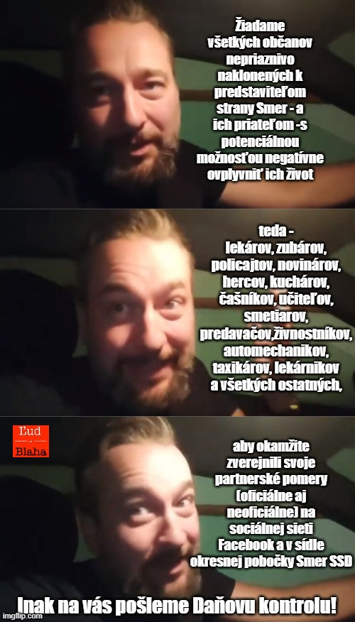 hrozba Daňovou kontrolou!